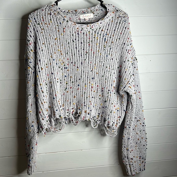 Sweet generis. knitted popcorn sweater. M/L - Picture 1 of 5
